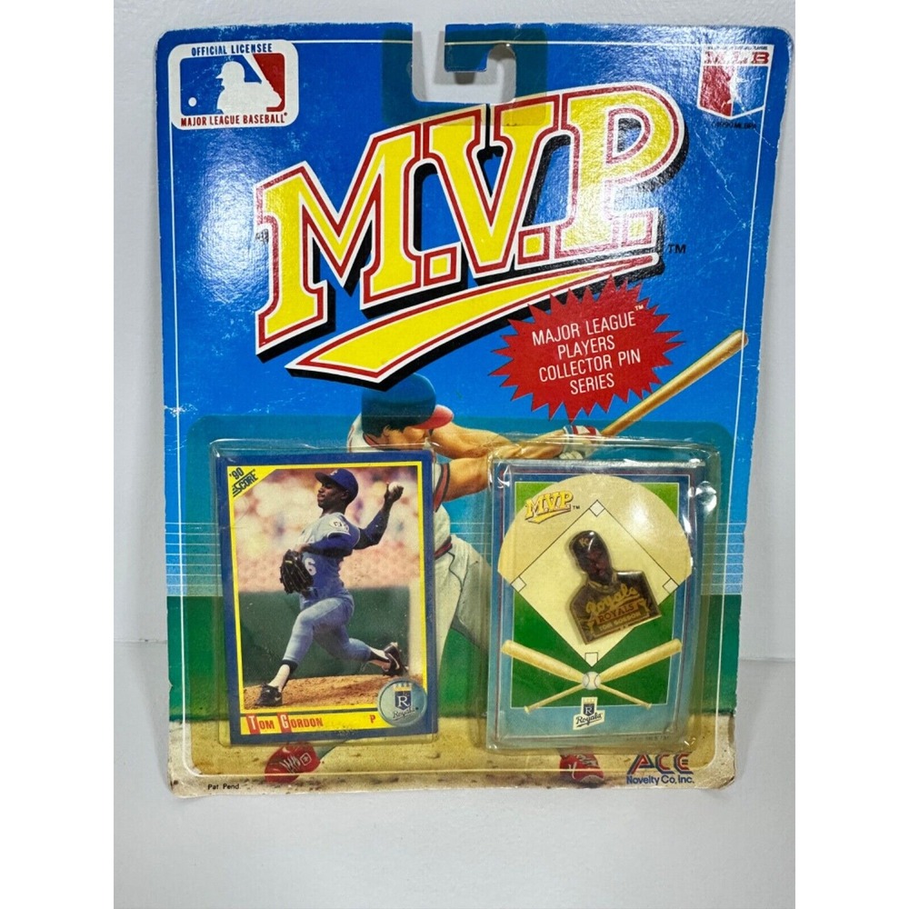 Tom Gordon Kansas City Royals 1990 MVP‎ MLB Players Collector Pin Card Series